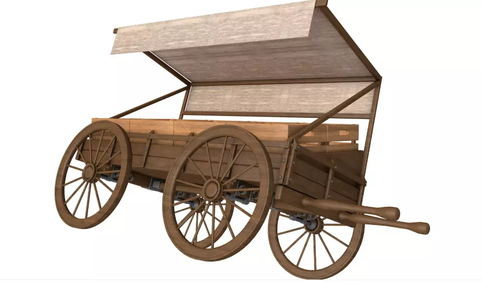 Medieval Market Stall collection 3D model_10