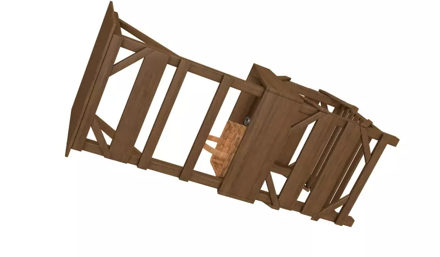 Medieval Market Stall collection 3D model_11