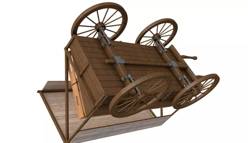 Medieval Market Stall collection 3D model_6