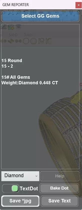Designer Diamond Geometric Ring 3D print model_8