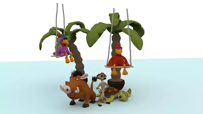 Timon and Pumbaa Toys