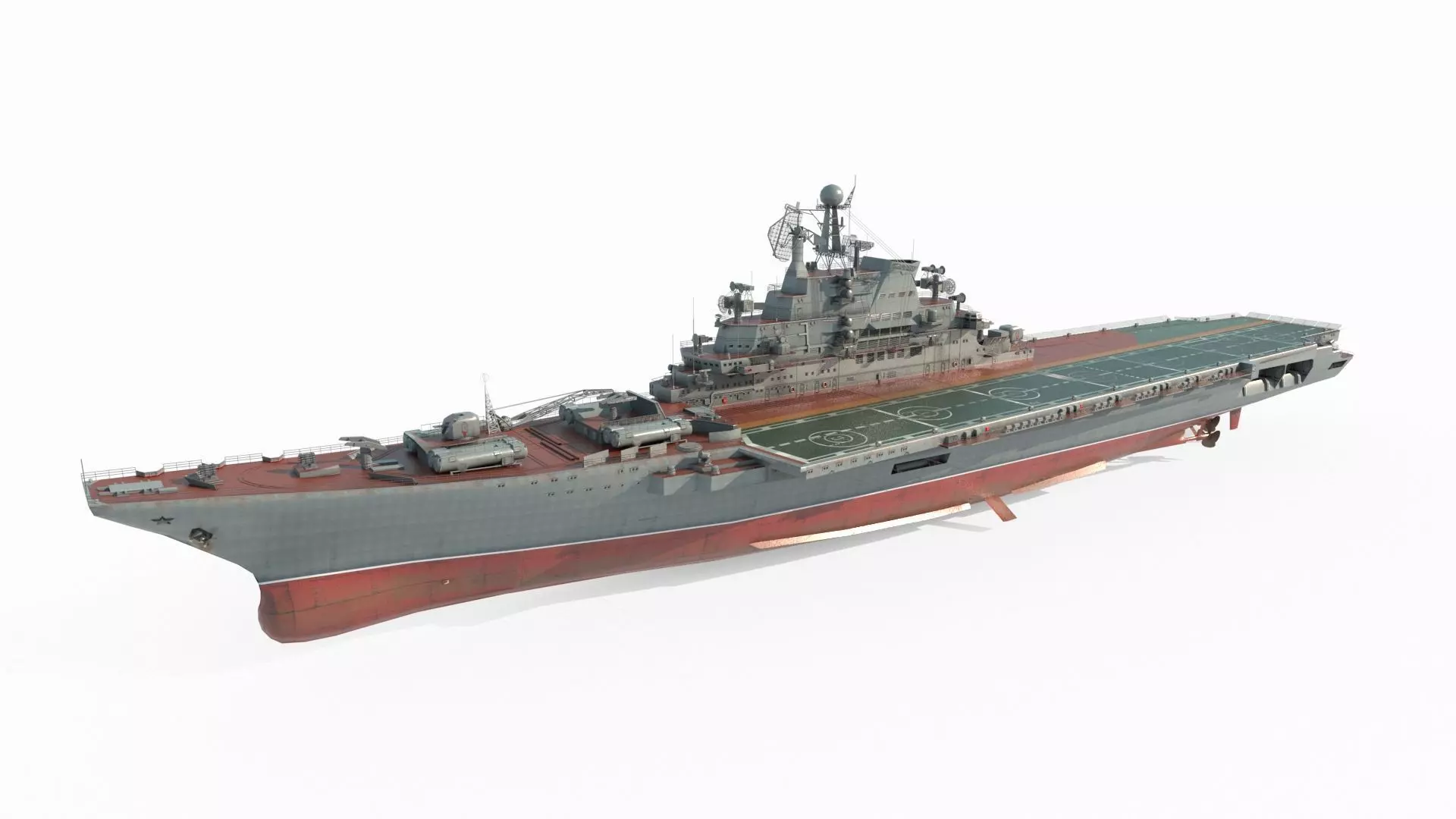 Modern Weapon Aircraft Carrier 3D model_0
