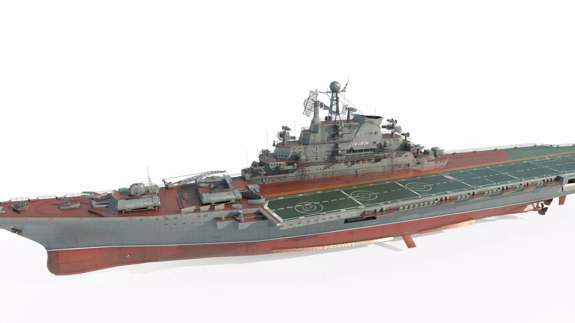 Modern Weapon Aircraft Carrier 3D model_5