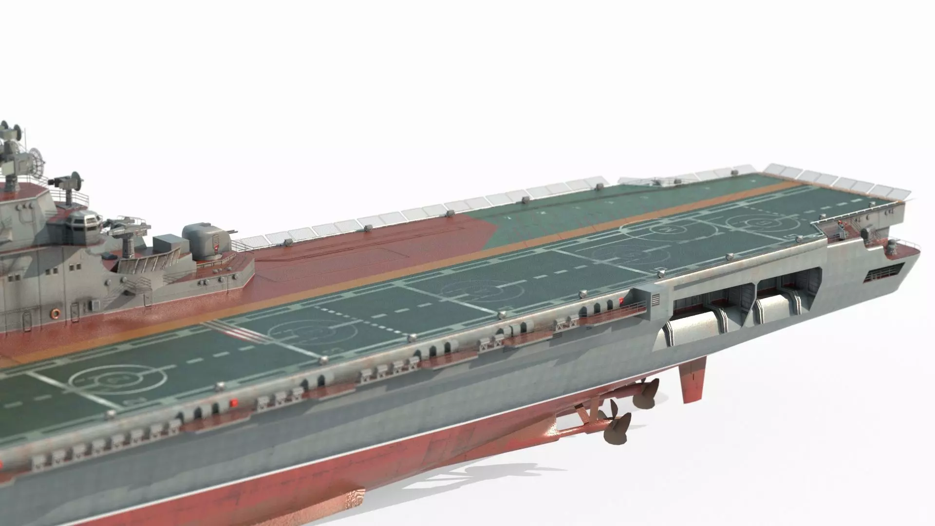 Modern Weapon Aircraft Carrier 3D model_1