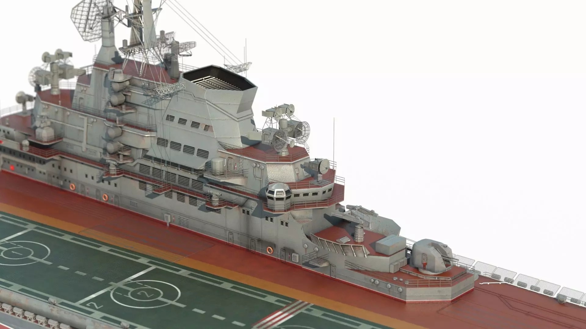 Modern Weapon Aircraft Carrier 3D model_2