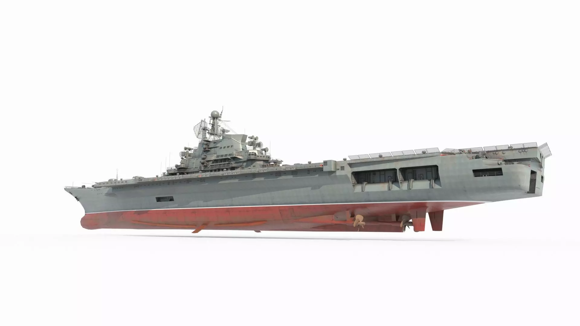 Modern Weapon Aircraft Carrier 3D model_3