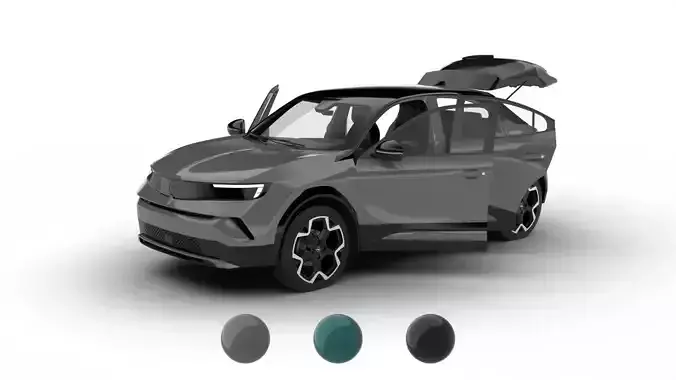 Opel Mokka Hybrid 2025 HQ 3d model