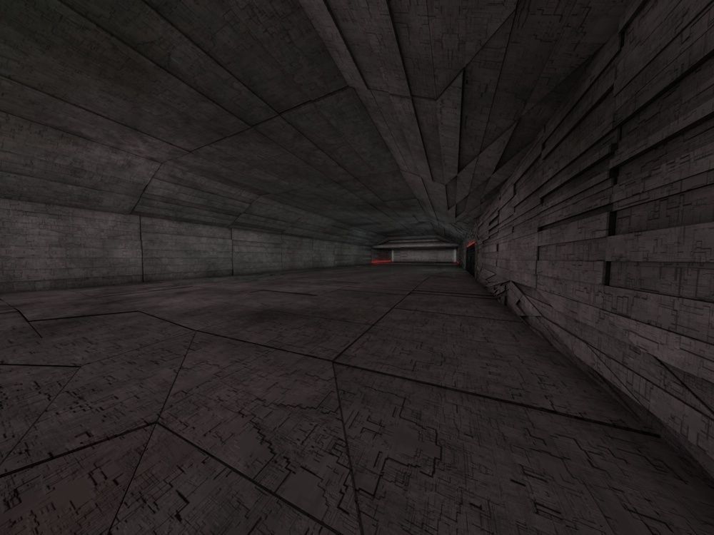 Space Hangar Ready to Render Low-poly 3D model_5