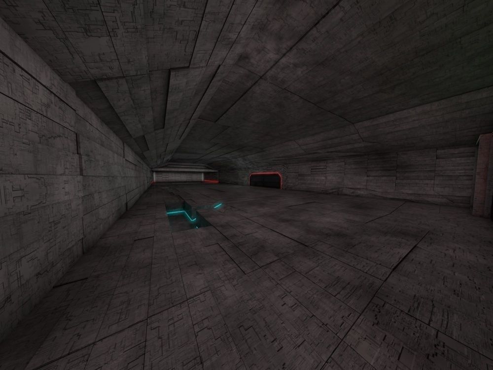 Space Hangar Ready to Render Low-poly 3D model_4