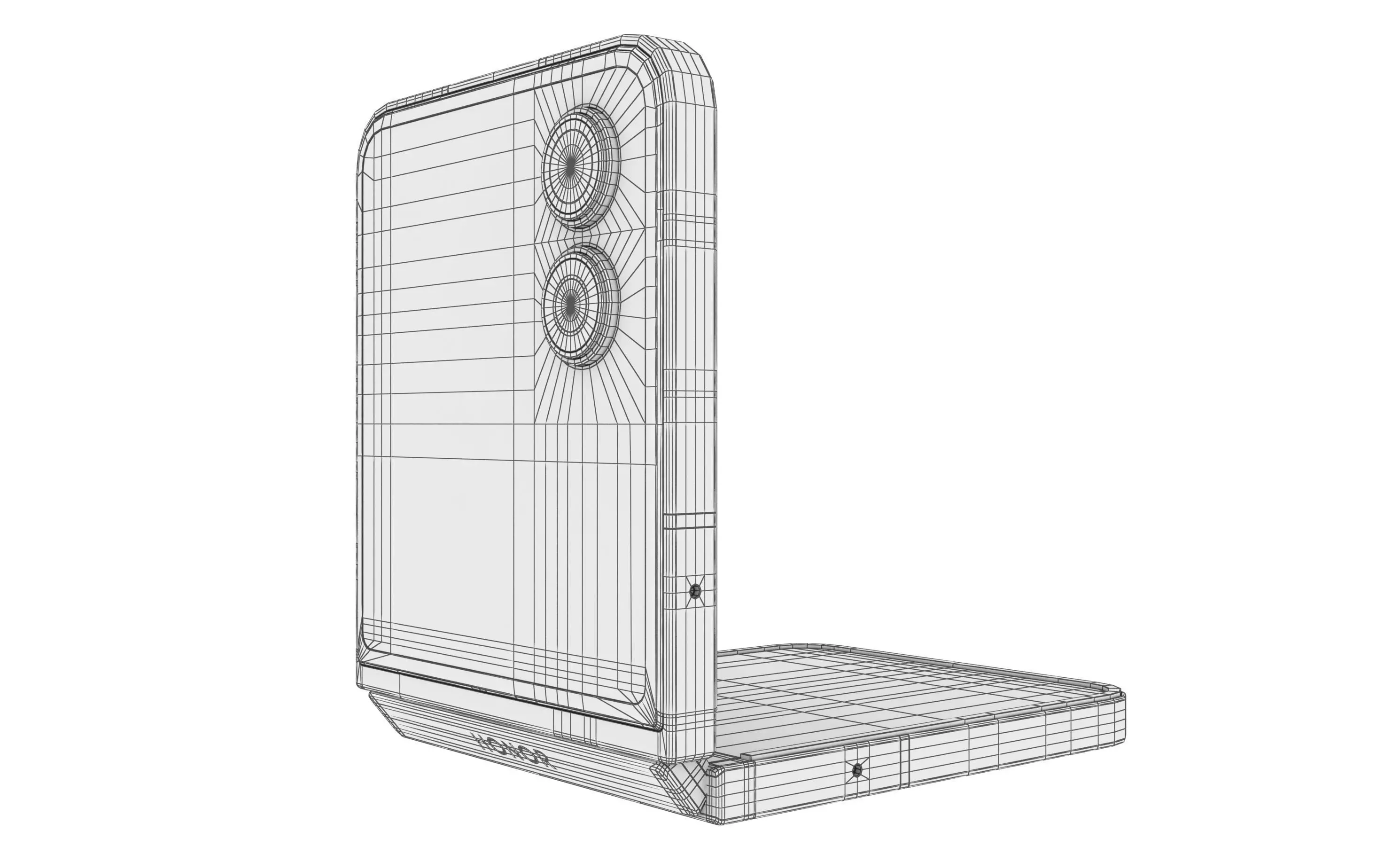 Honor Magic V Flip 2 Gray 3D model_8