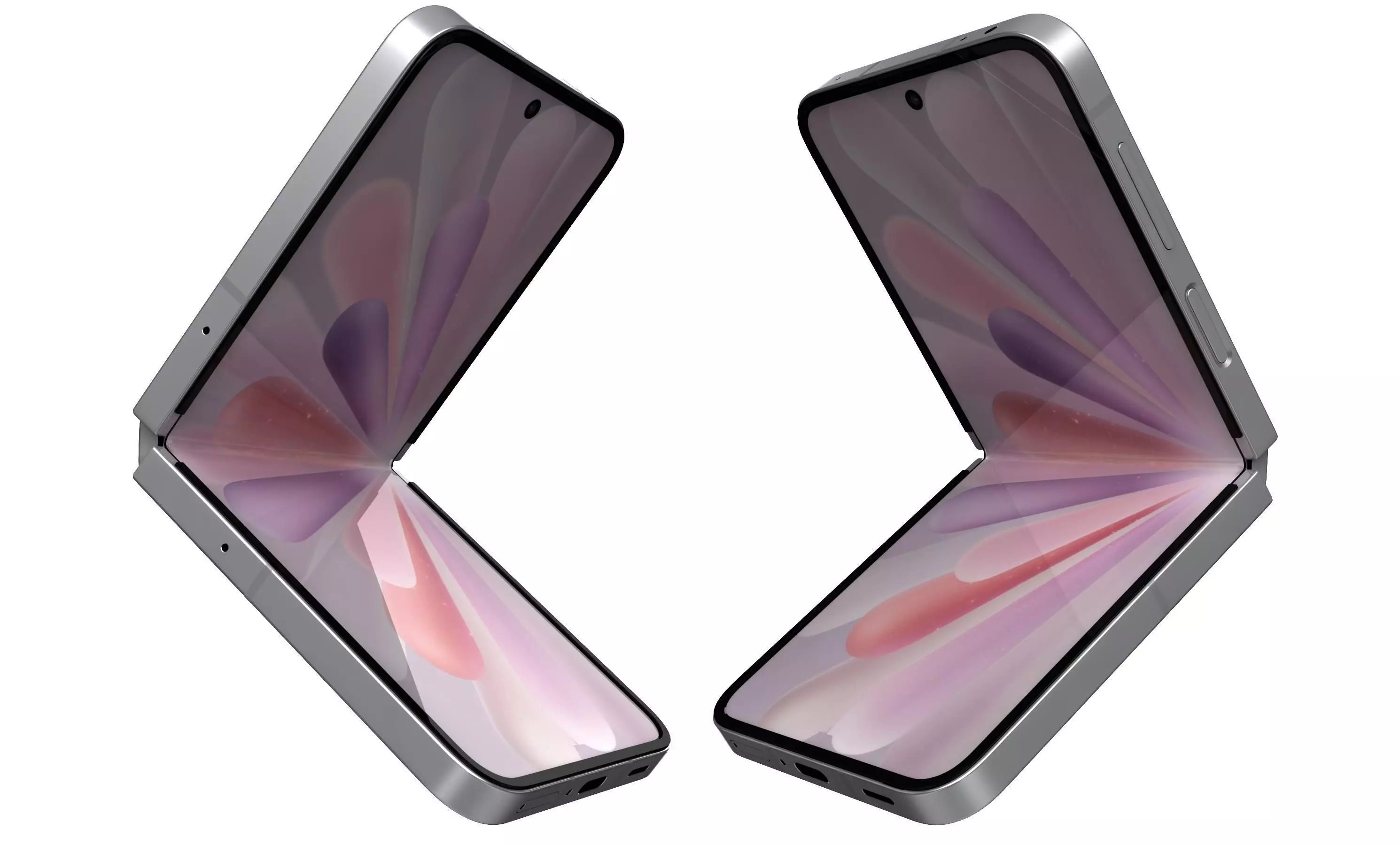 Honor Magic V Flip 2 Gray 3D model_23