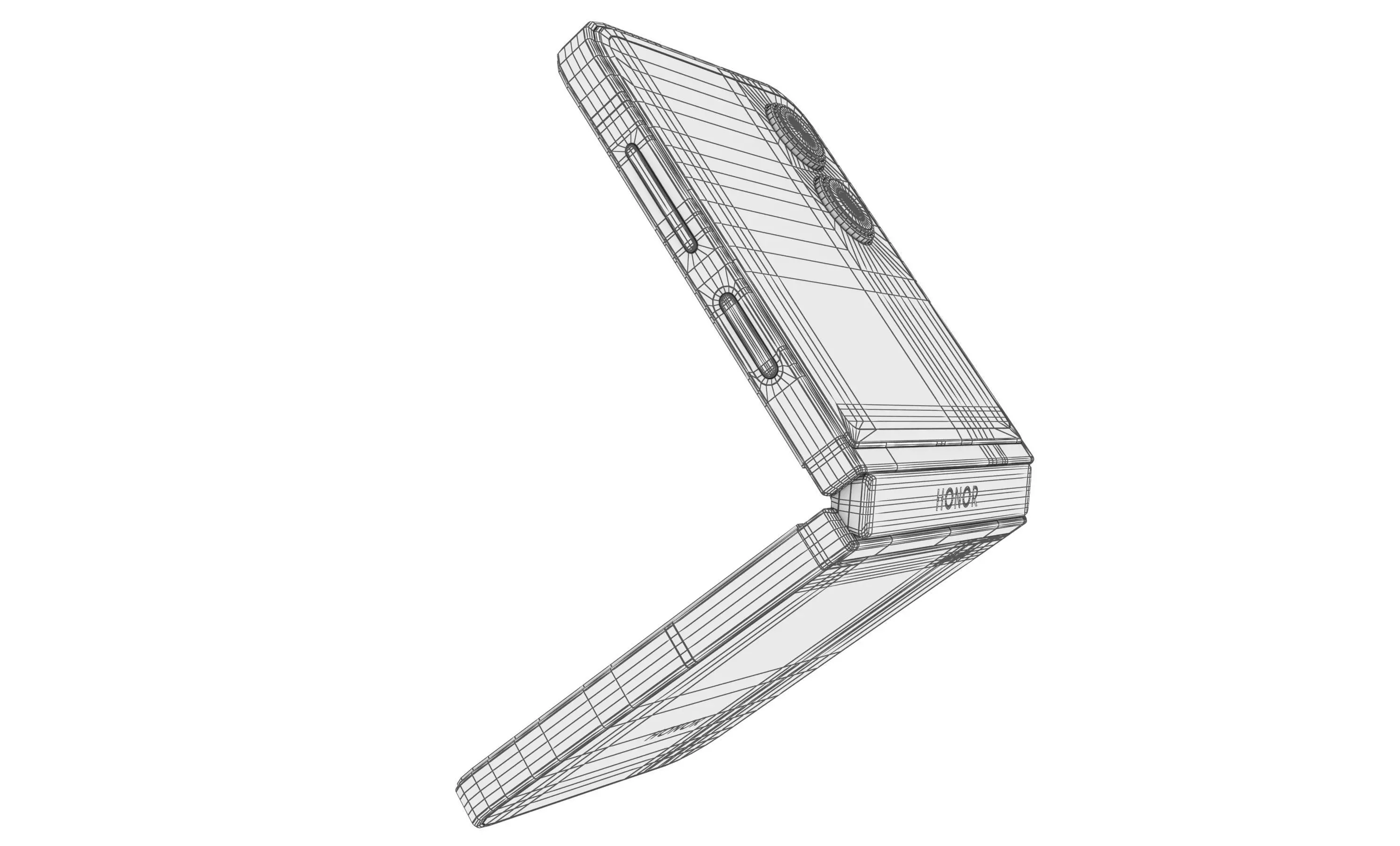 Honor Magic V Flip 2 Gray 3D model_16