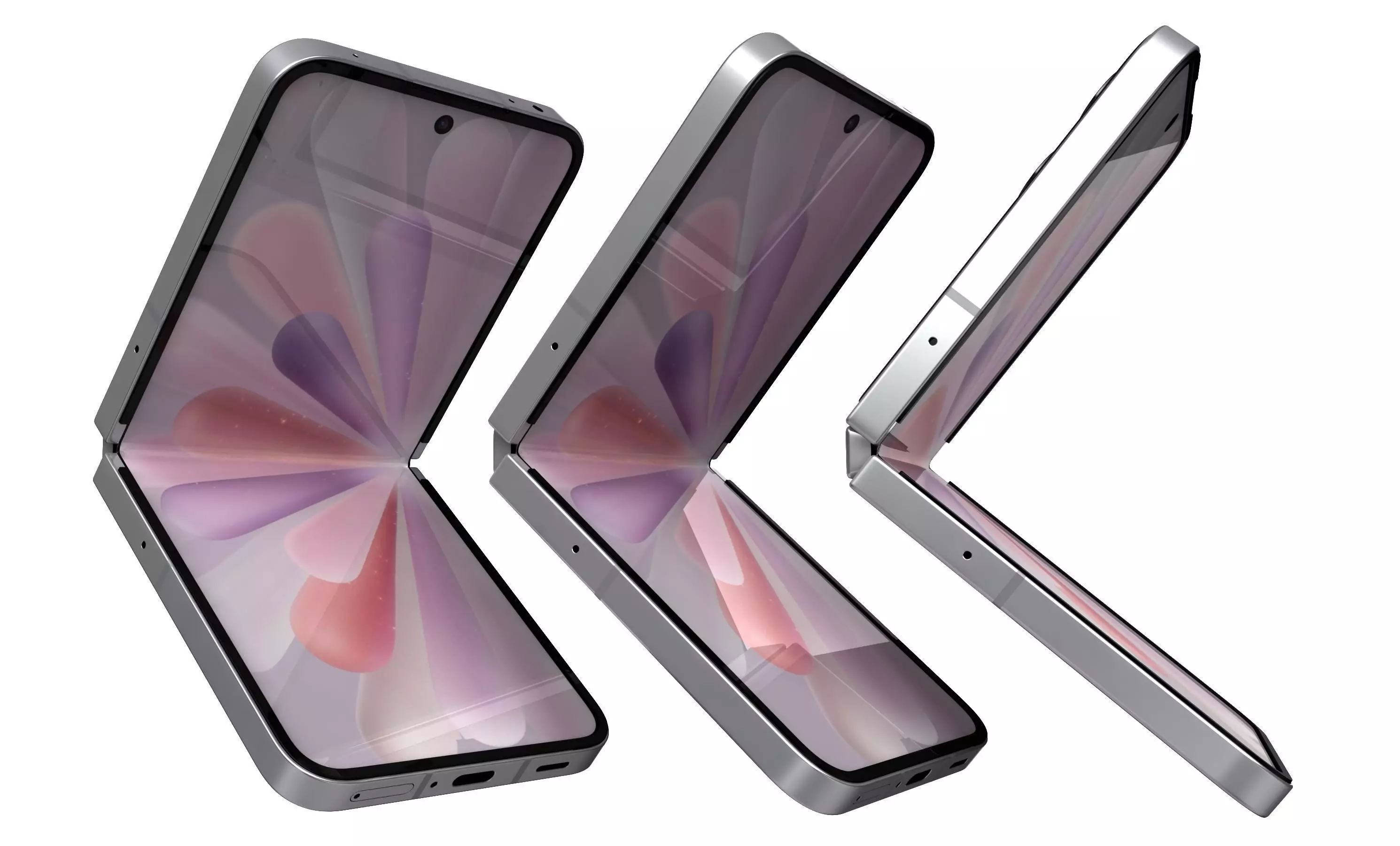 Honor Magic V Flip 2 Gray 3D model_21