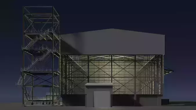 Industrial factory building 25i28