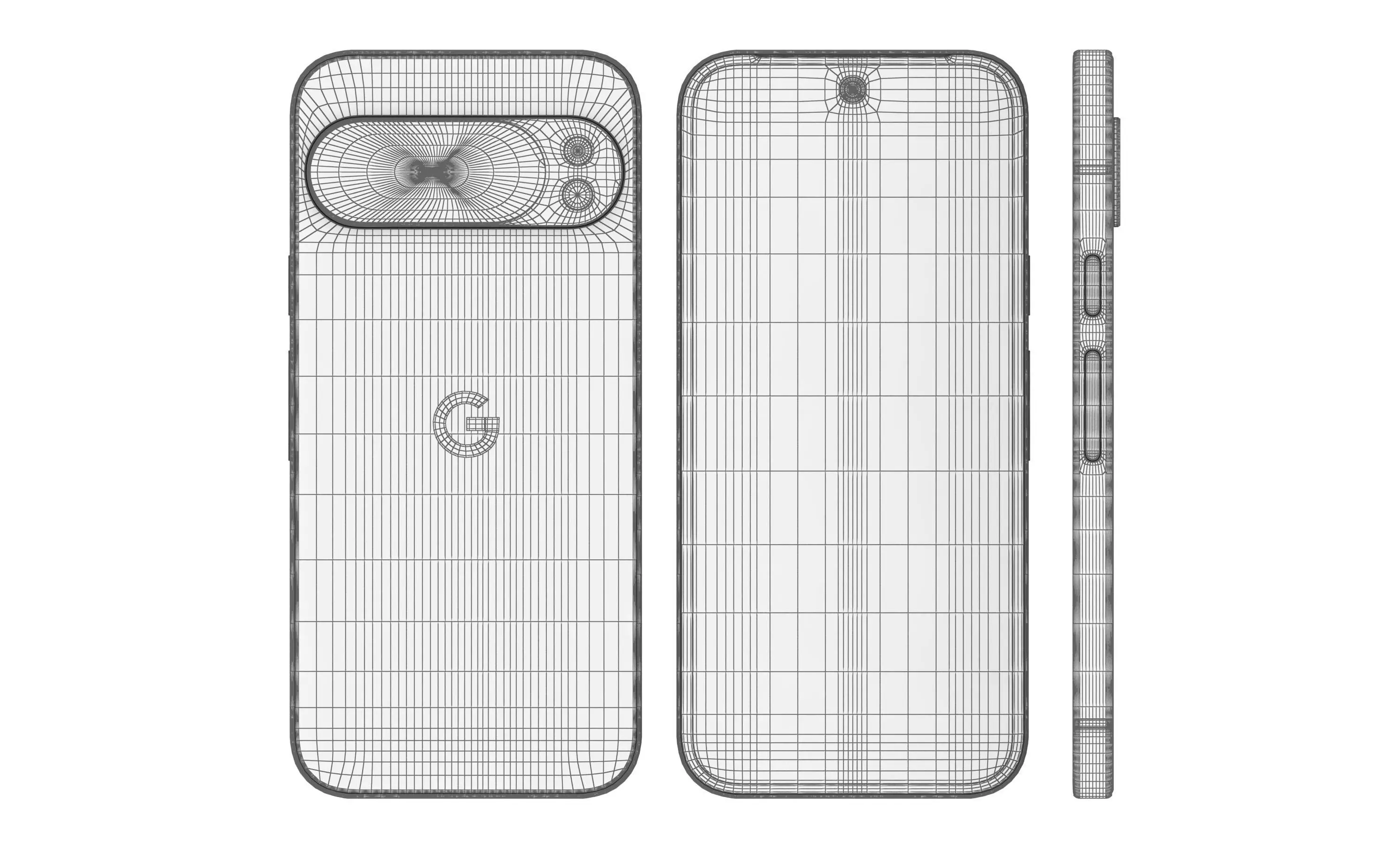 Google Pixel 10 Pro XL All Colors 3D model_15