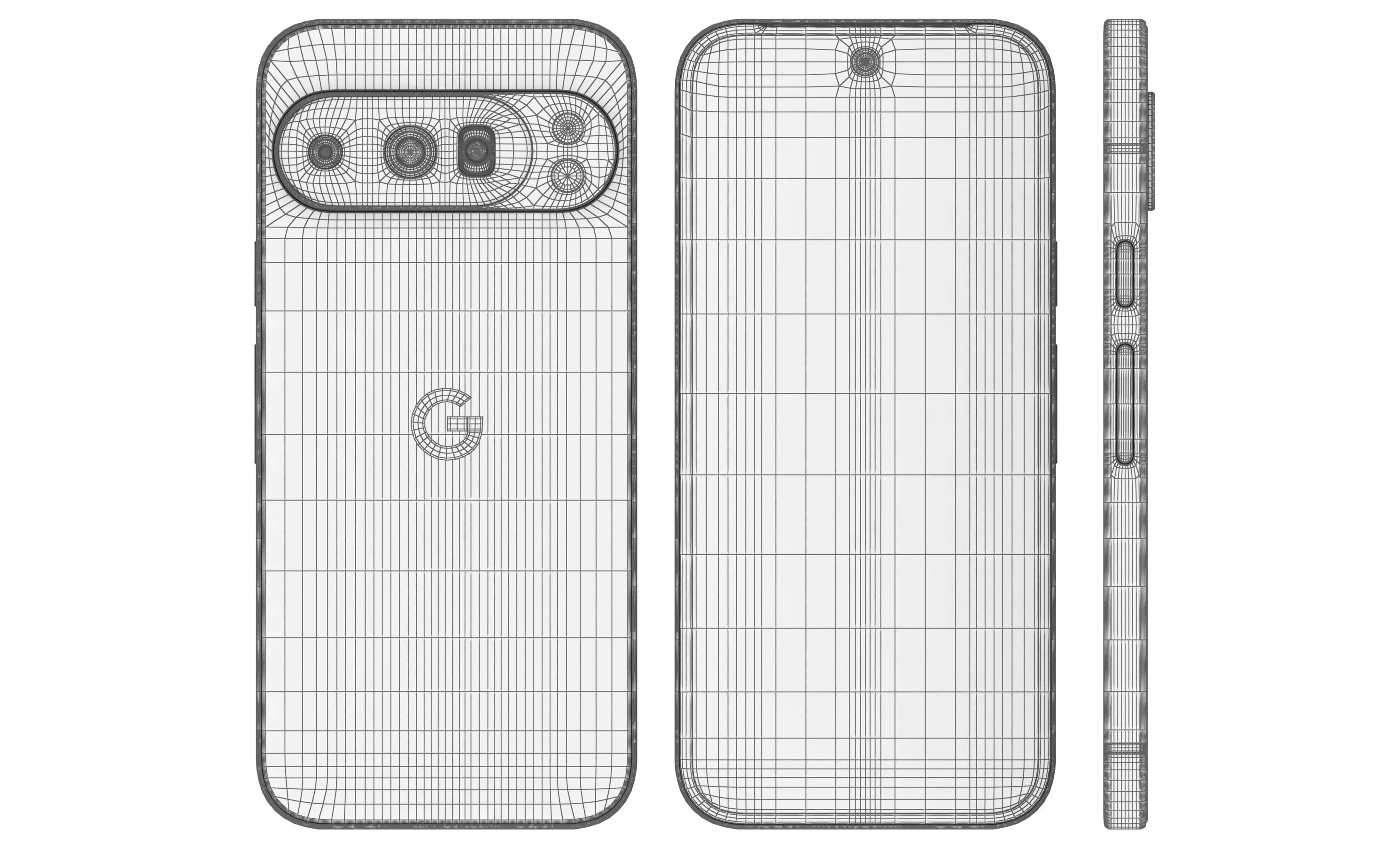 Google Pixel 10 Pro XL All Colors 3D model_17