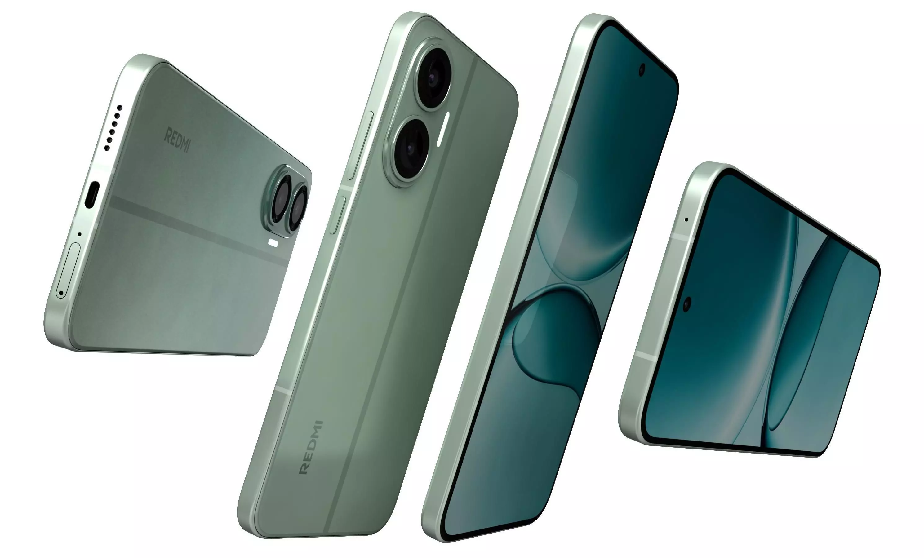 Xiaomi Redmi Turbo 4 Pro Green 3D model_10