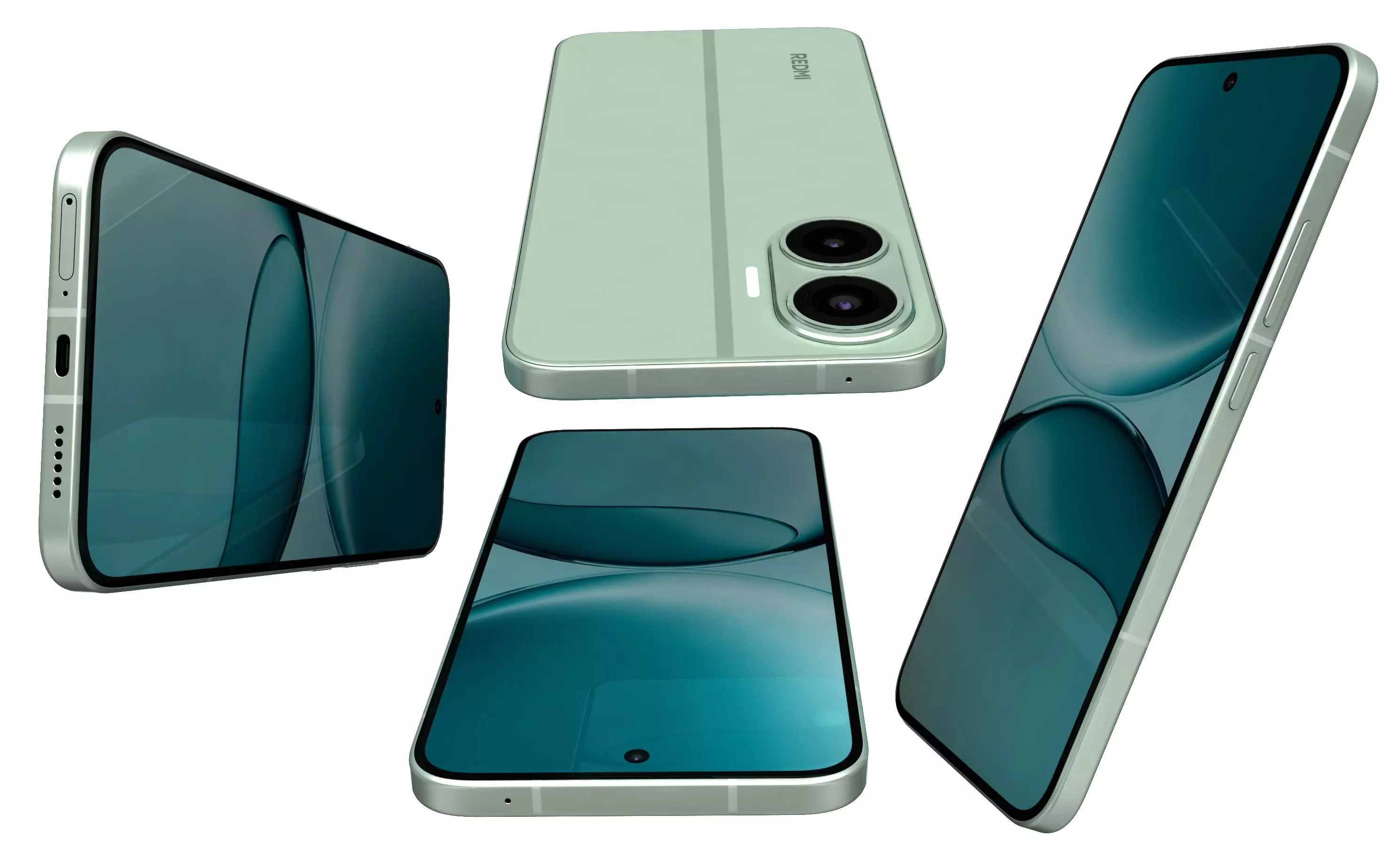 Xiaomi Redmi Turbo 4 Pro Green 3D model_8