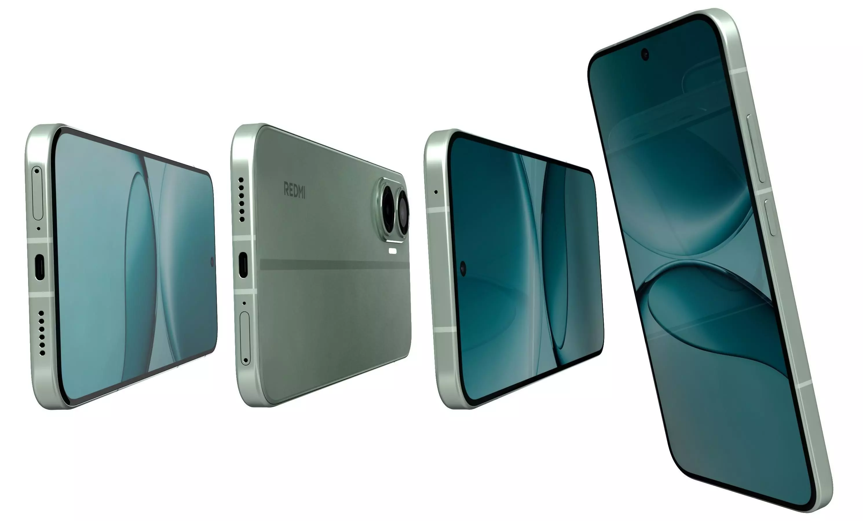 Xiaomi Redmi Turbo 4 Pro Green 3D model_7