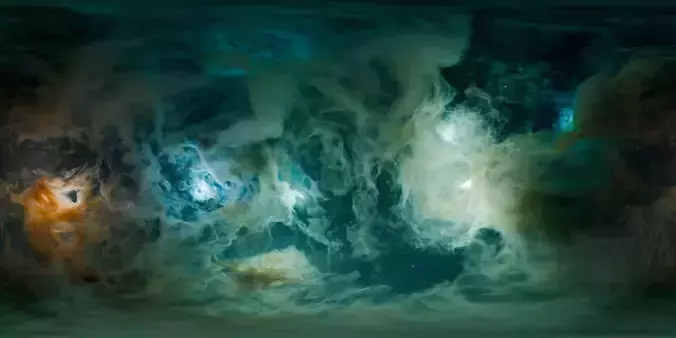 Stellar Tides Nebula HDRI 12k 360 equirectangular