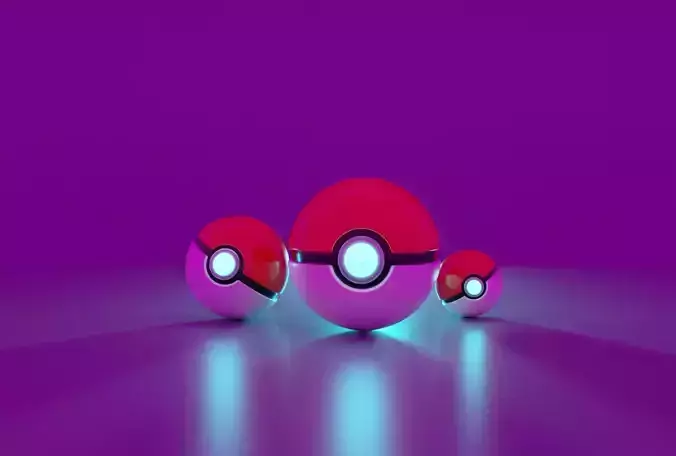 Pokeball 3D Model 3D model Pokeball 3D Model 3D model