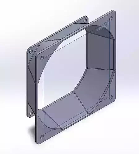 Adapter 92x92 - 120x120 3D print model