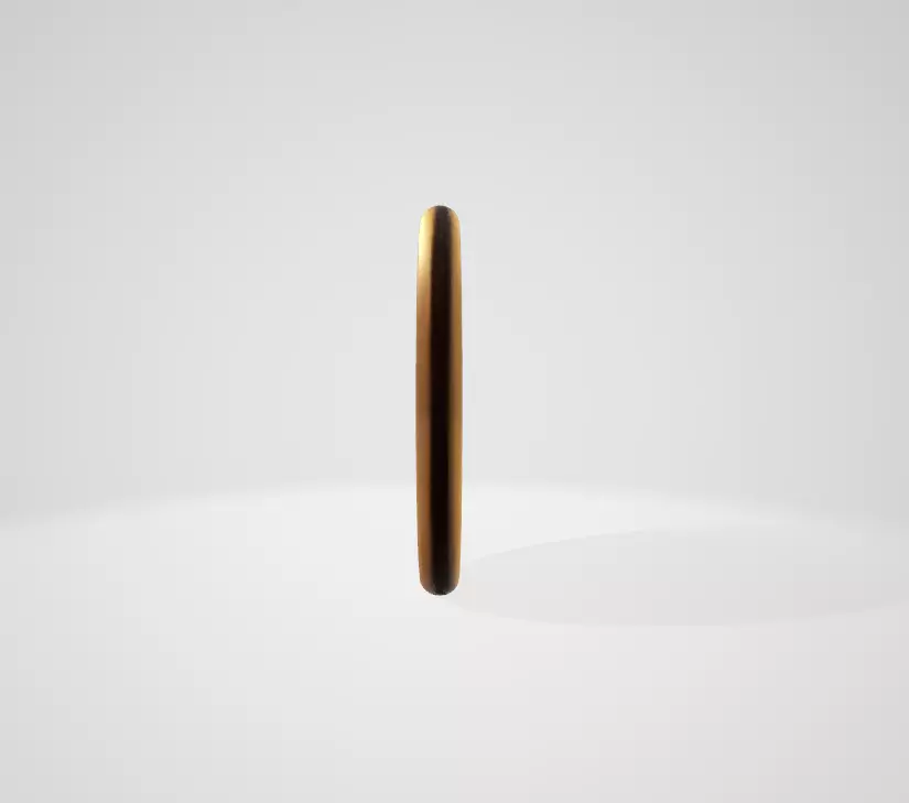 3D Coin Design with Mountain  3D model_5