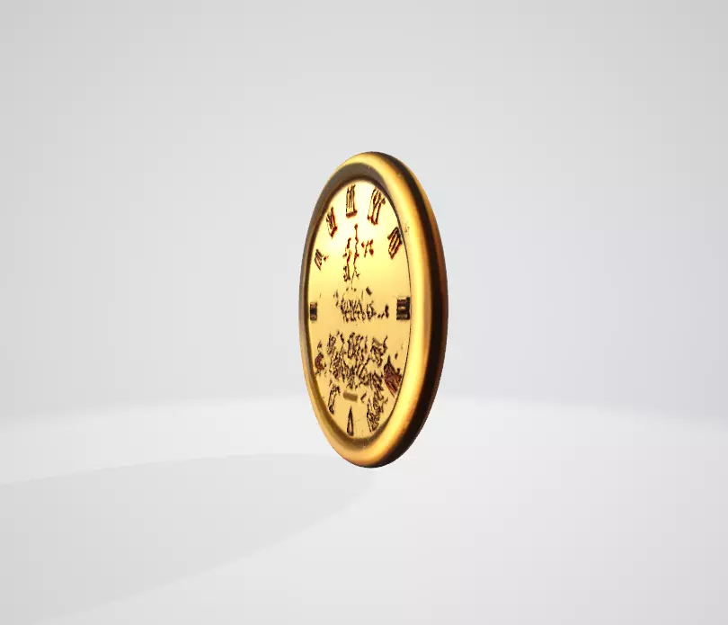 3D Coin Design with Mountain  3D model_9