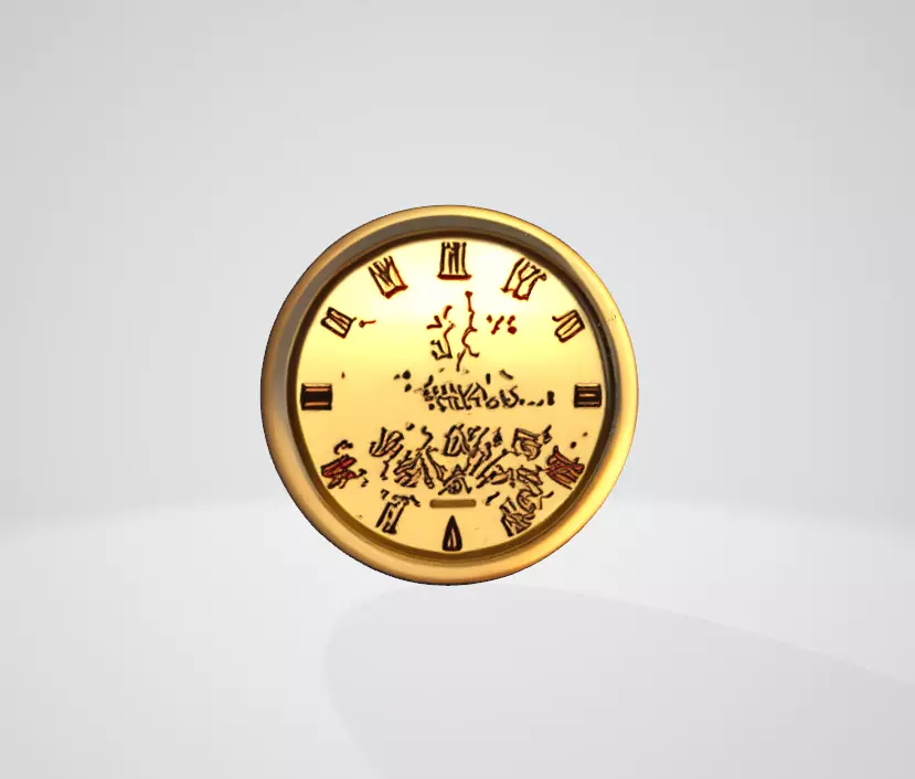 3D Coin Design with Mountain  3D model_7