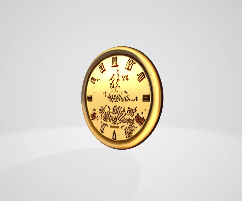3D Coin Design with Mountain  3D model_8