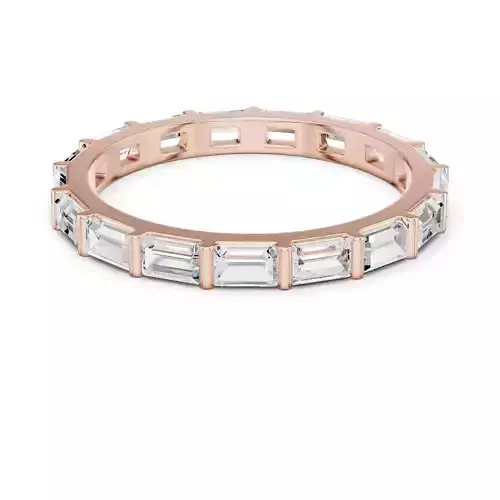 Full Eternity Baguette Cut Diamond Wedding Band 3DM STL Video