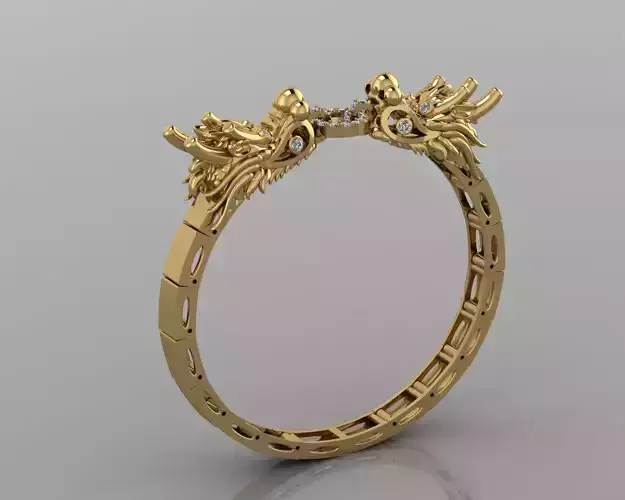 Dragon Bangle Khmer Asian