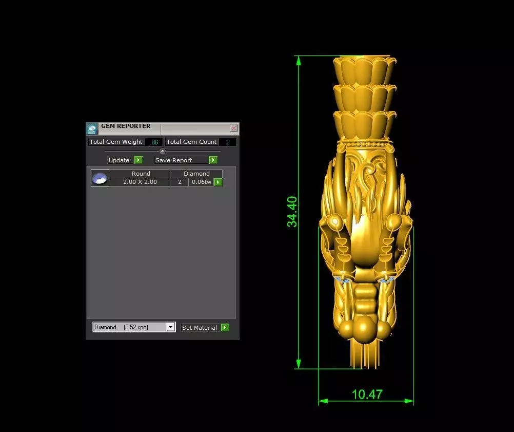 Dragon Head for Necklace 3D print model_4