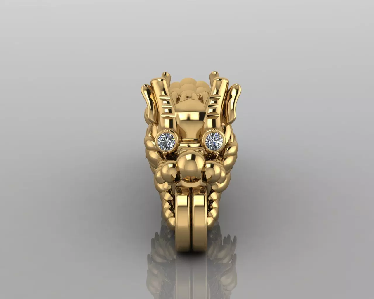 Dragon Head for Necklace 3D print model_1