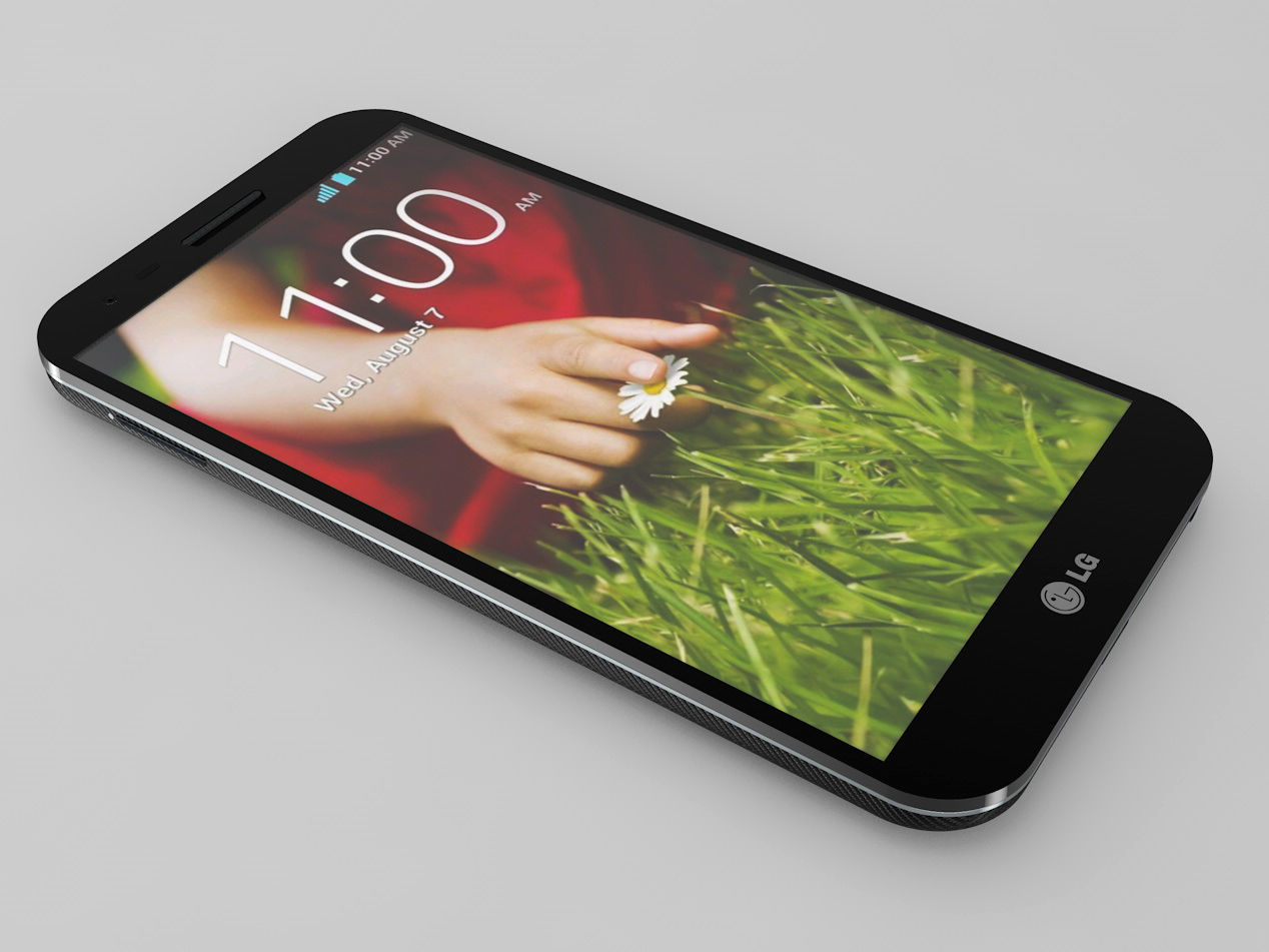 LG G2  Mobile Phone 3D model_4