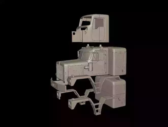 kenworth c500 truck 3d print model