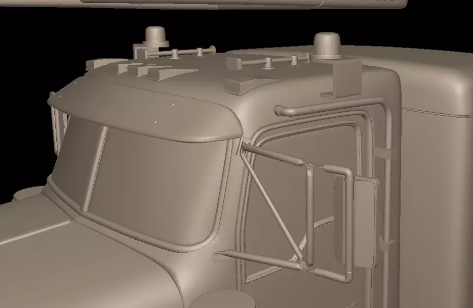 kenworth c500 truck 3d print model 3D print model_7