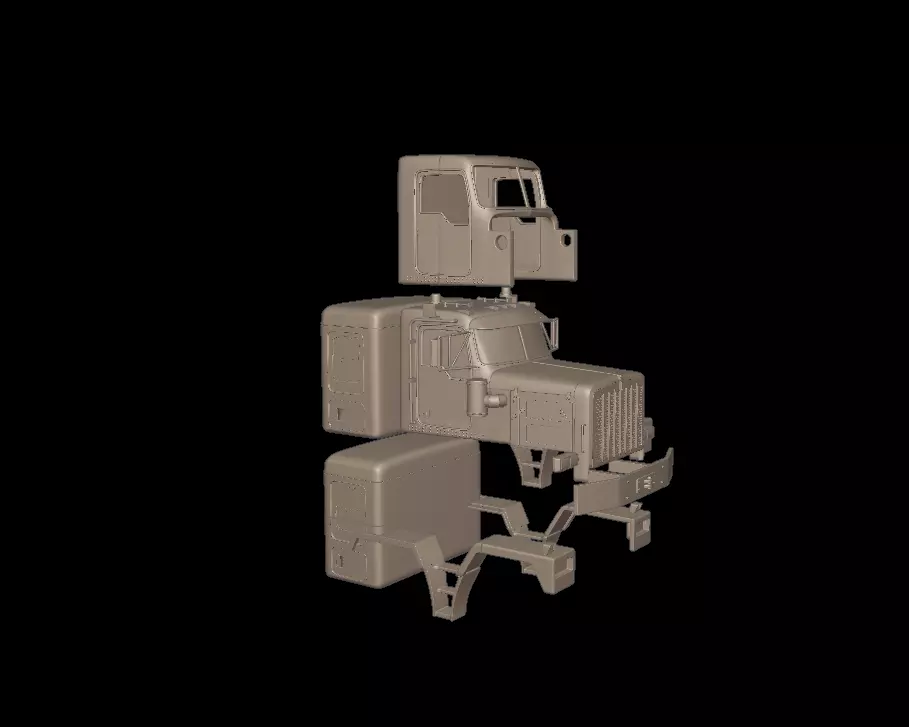 kenworth c500 truck 3d print model 3D print model_1