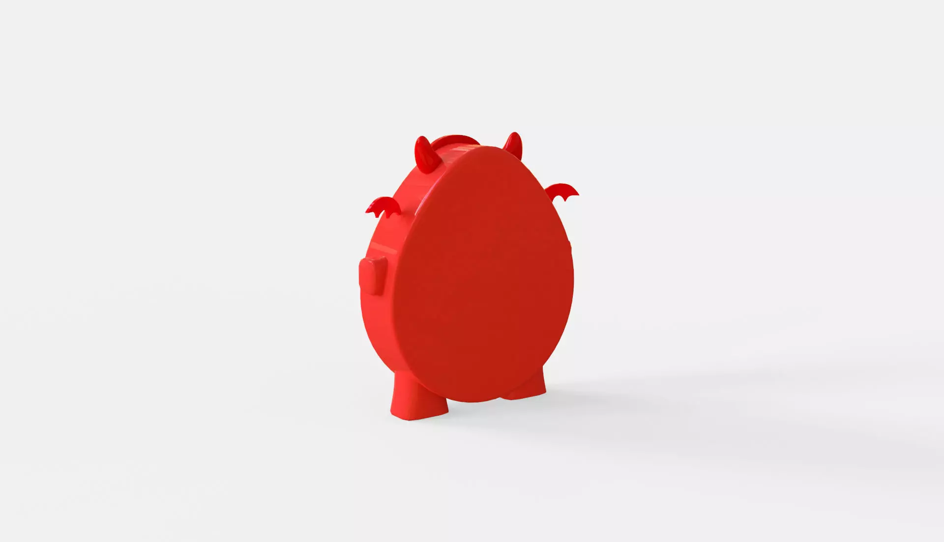 Devil Clock Low-poly 3D model_3