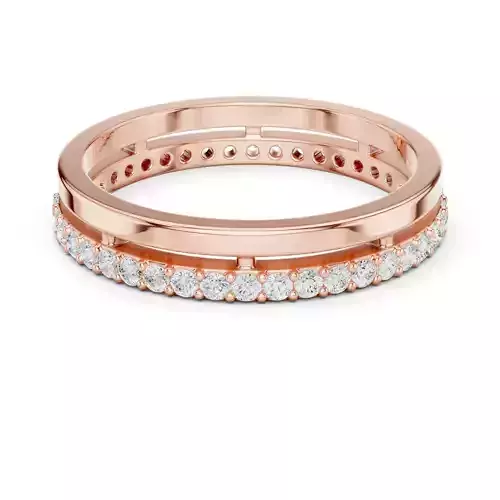 full Eternity Round Diamond Wedding Band 3DM STL Video 3D print model