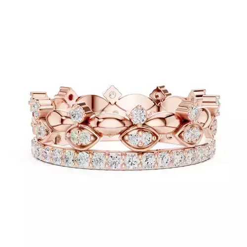 Round Cut Full Eternity Marquise Wedding Band 3DM STL Video