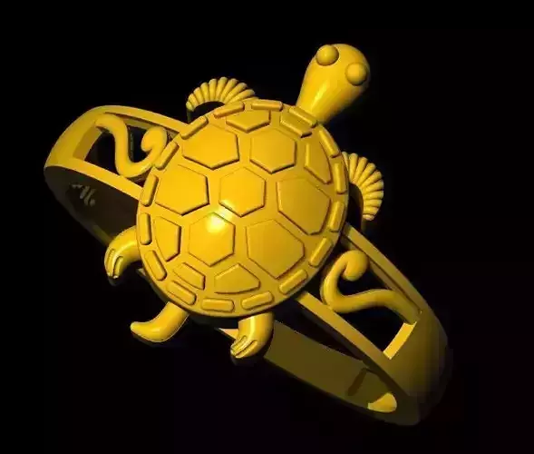 tortoise ring 3dm file 3D print model