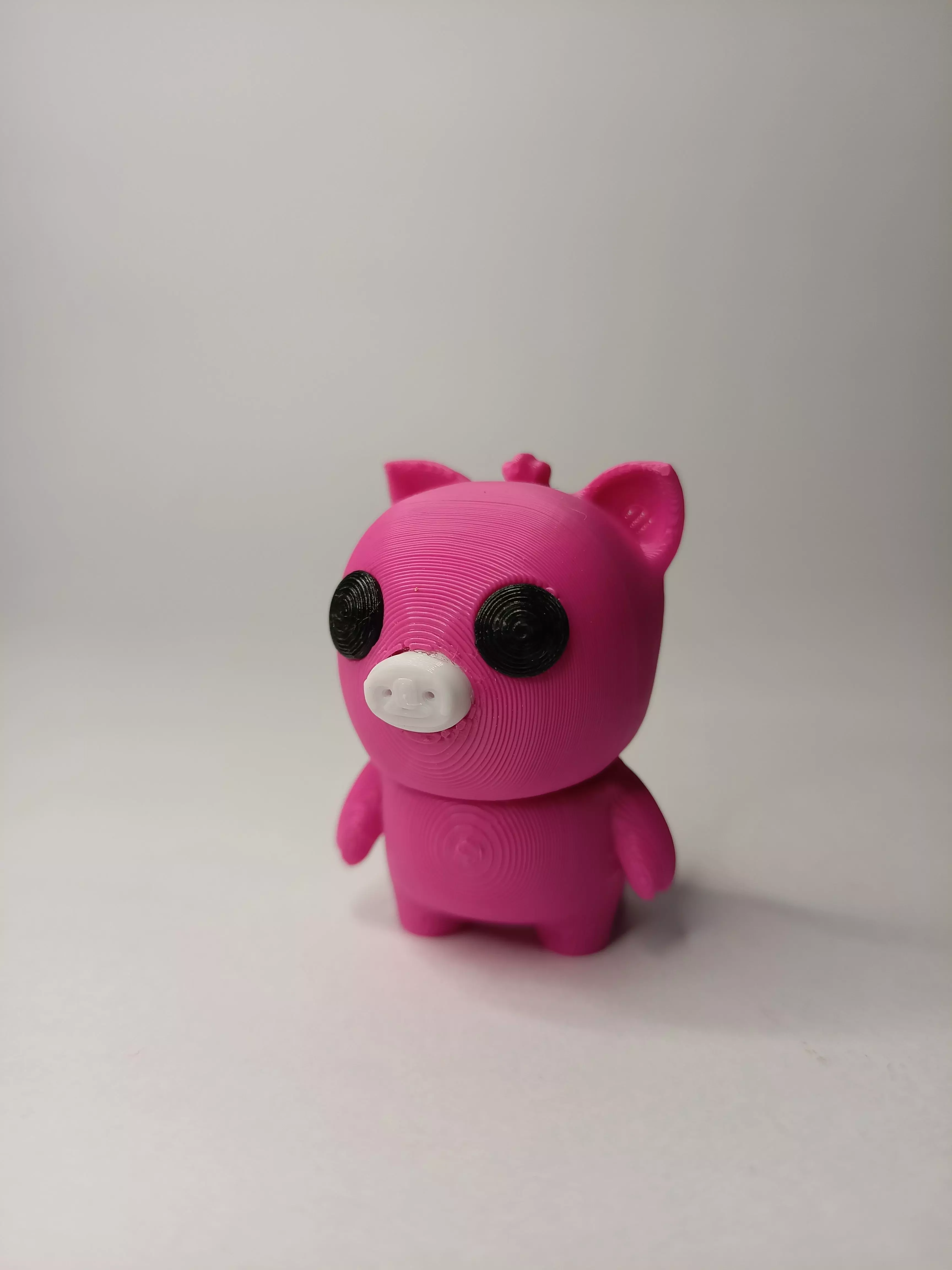 CUTE CHIBI PIGGY with KEYCHAIN VERSION 3D print model_2