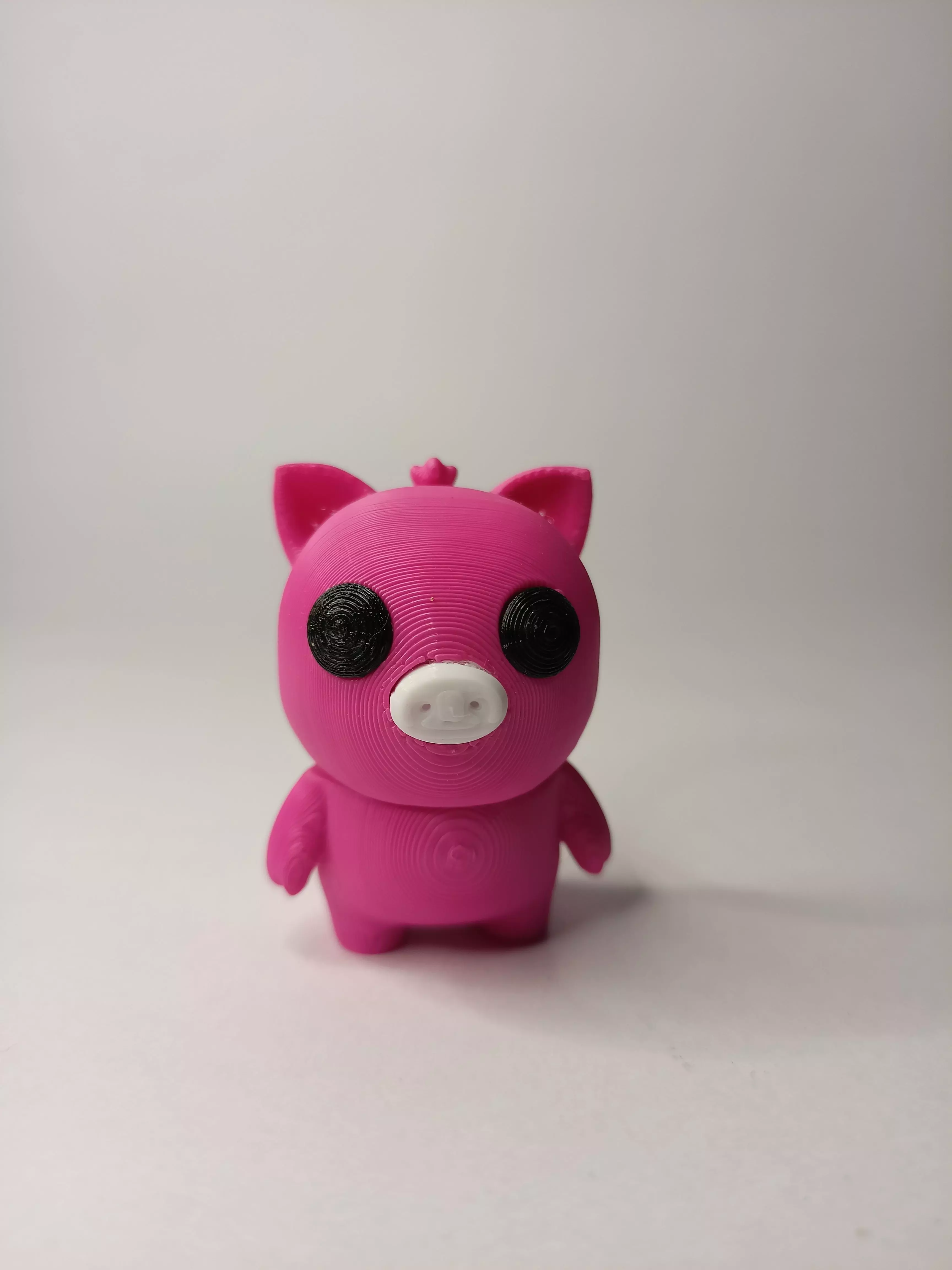 CUTE CHIBI PIGGY with KEYCHAIN VERSION 3D print model_1