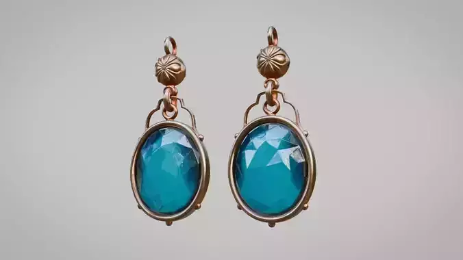 Earrings Blue HQ