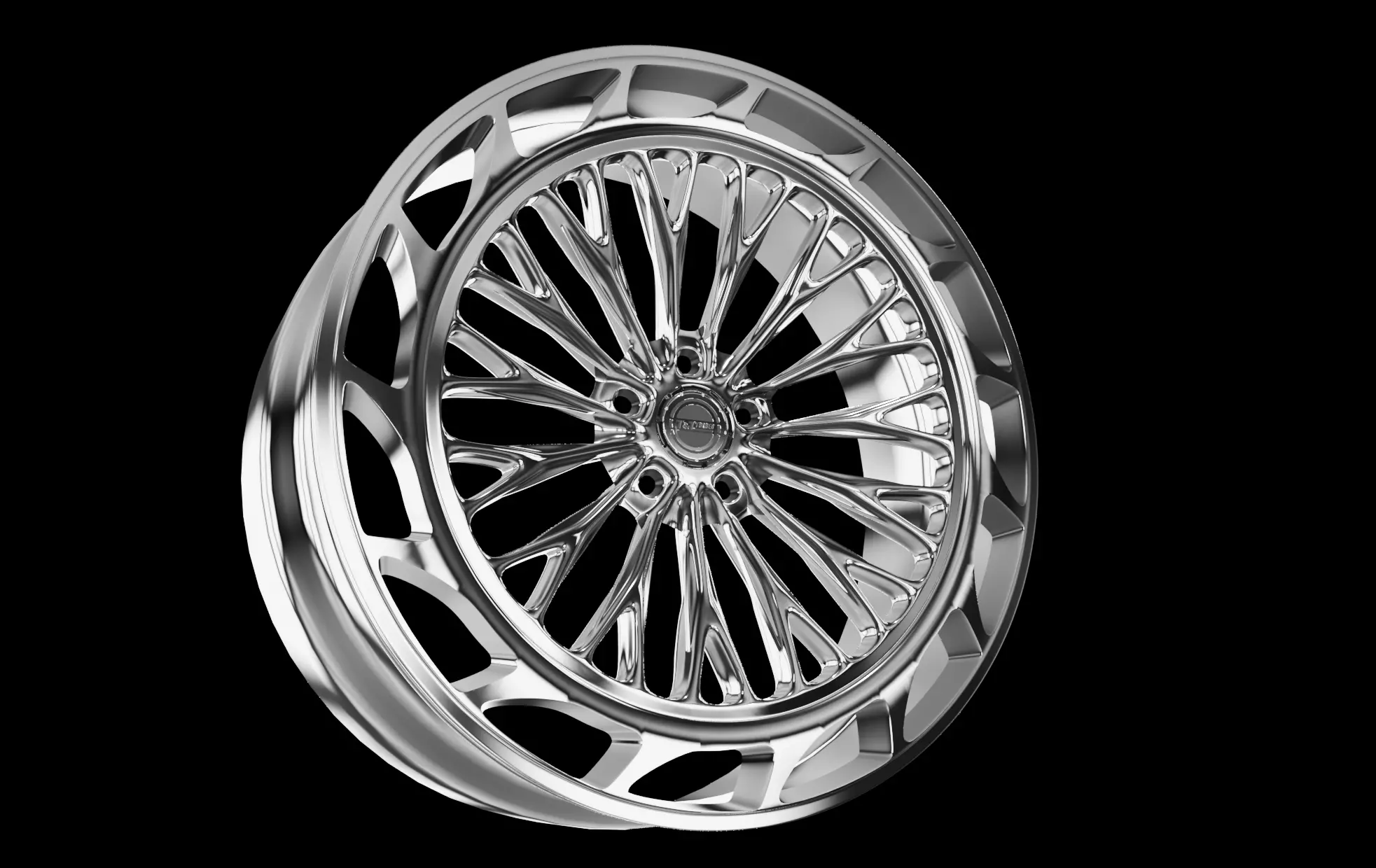 TnT forged 20-99 Custom wheel High-Poly 3D model_0