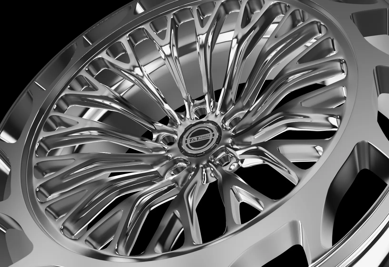 TnT forged 20-99 Custom wheel High-Poly 3D model_4