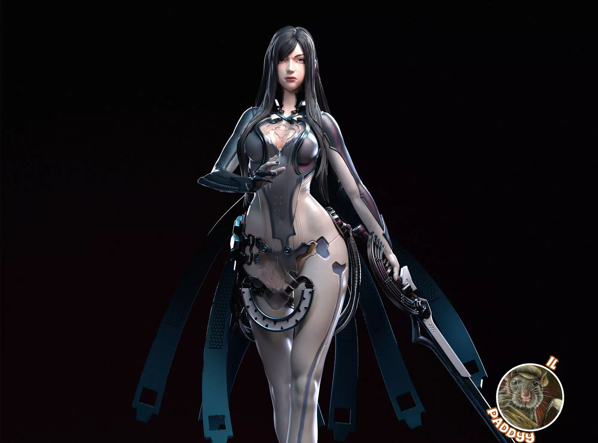 Raven Stellar Blade Fan Art  3D print model_0