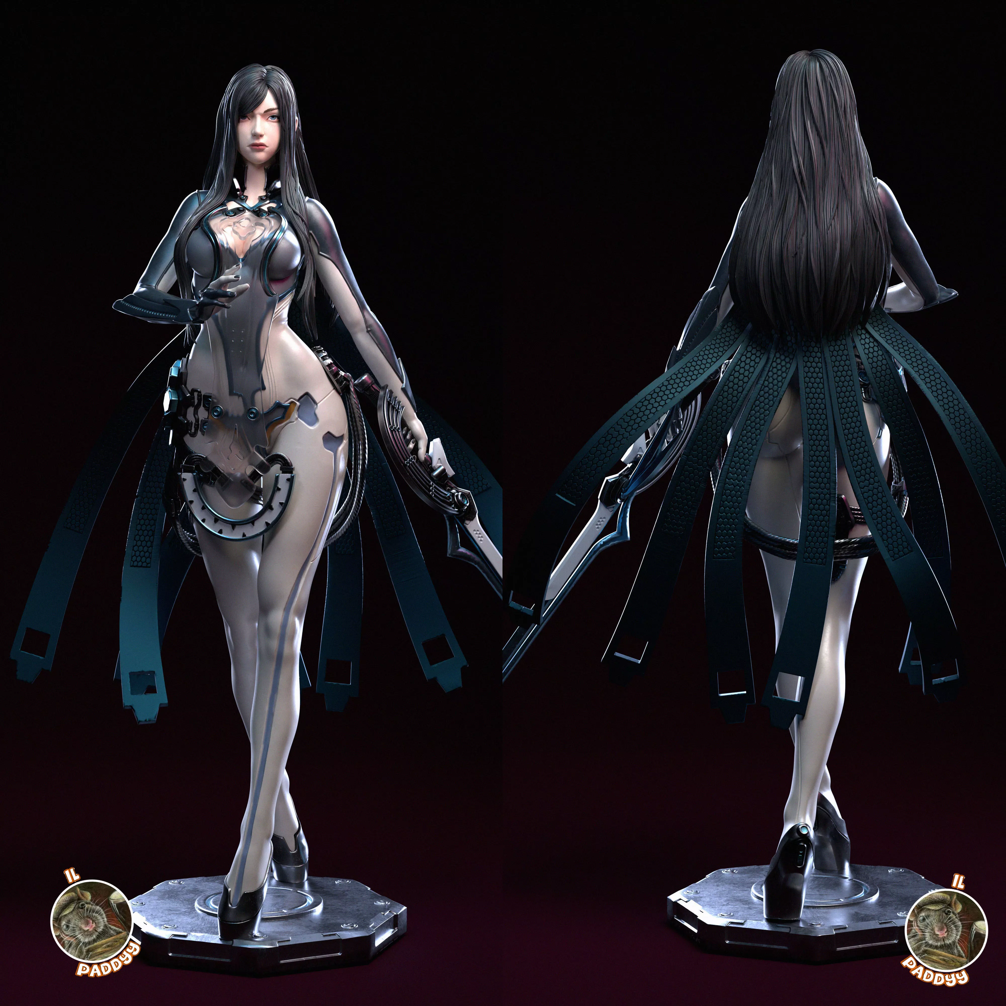 Raven Stellar Blade Fan Art  3D print model_1