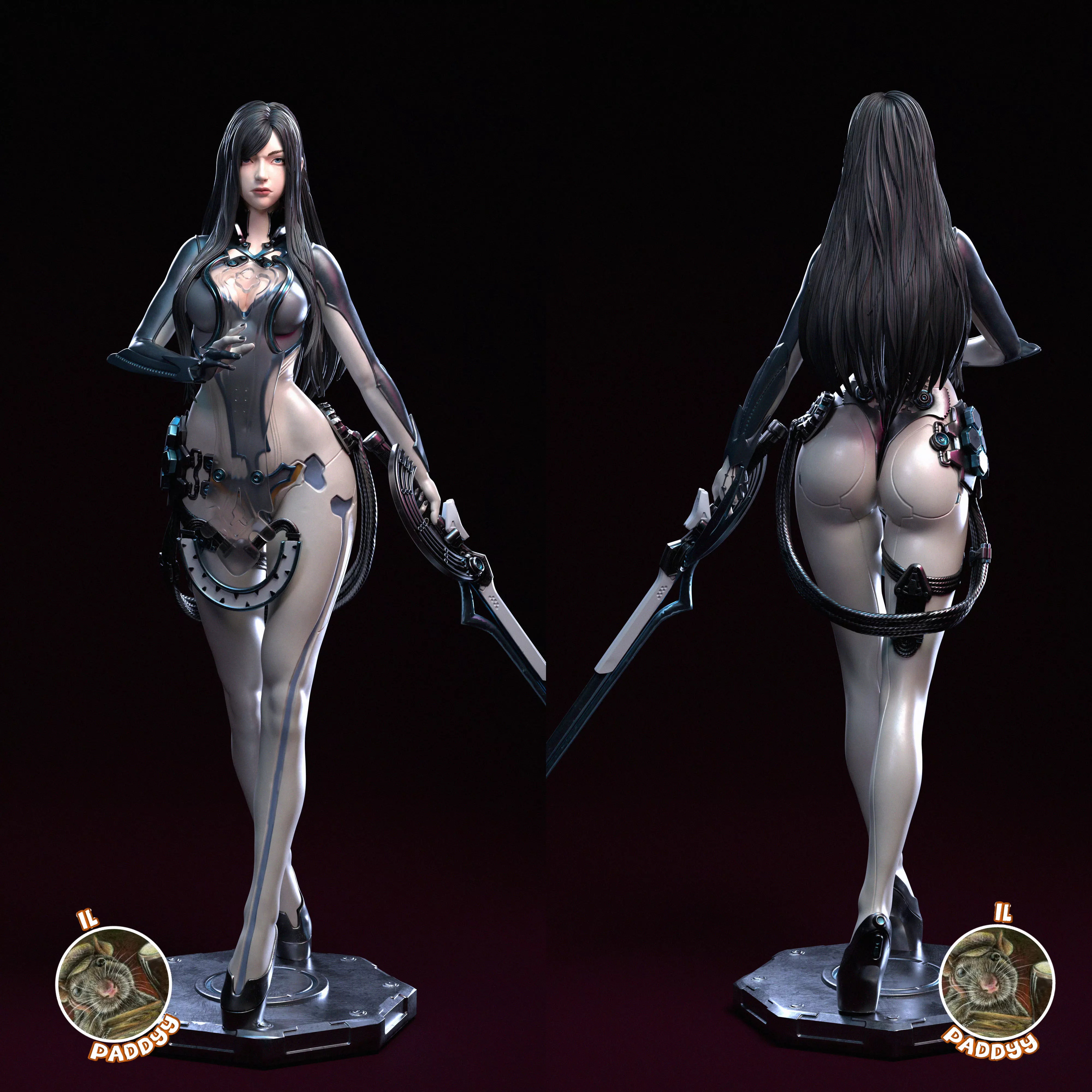 Raven Stellar Blade Fan Art  3D print model_2